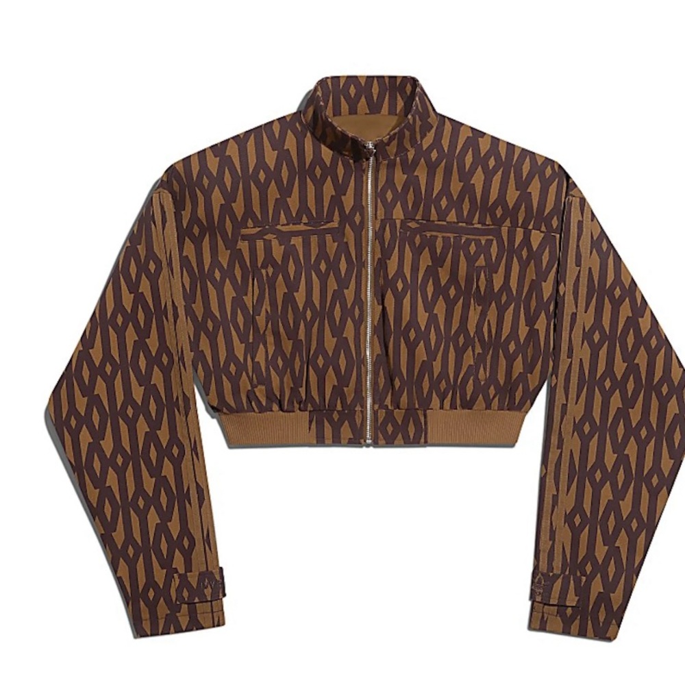Ivy Park Monogram Crop Twill Jacket